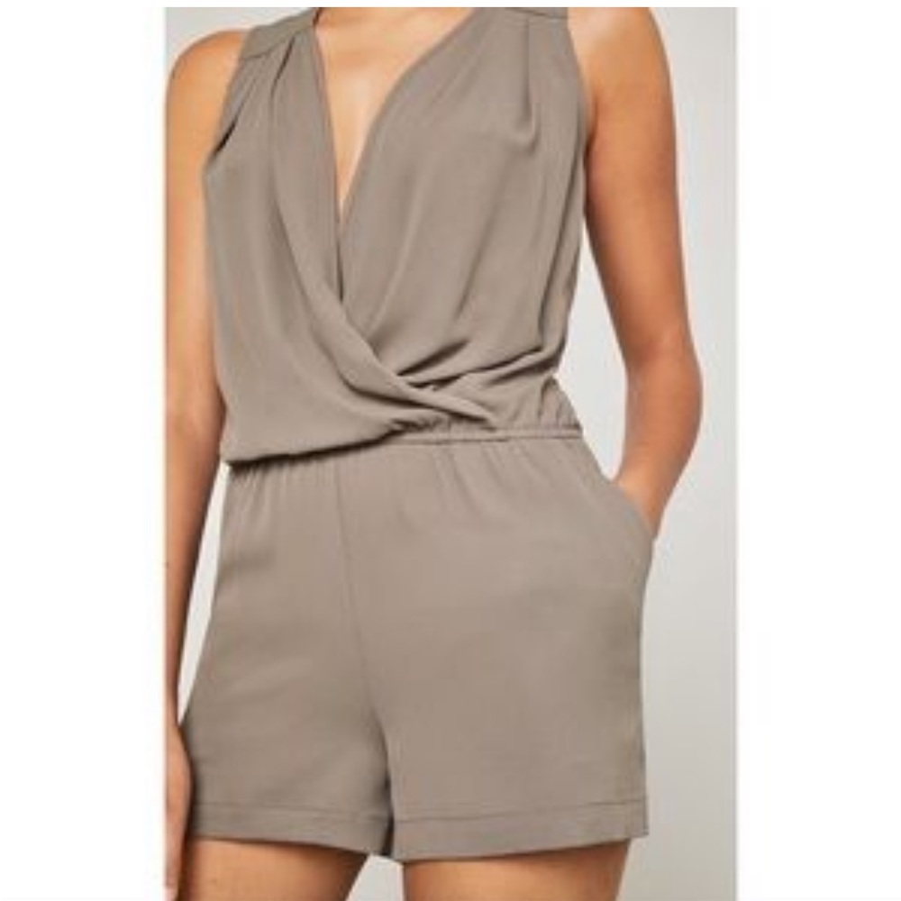 BCBGMaxAzria Taupe Romper